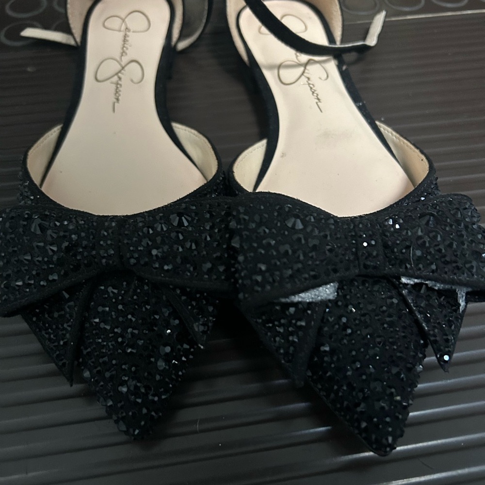 Elegant Black Bow Women Shoes
